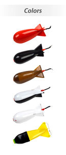 TOLU Fishing Rocket Feeder Large Small Spod Bomb Float Lure Bait Holder 2 Size Pellet Rockets Feeders Position Gear Accessories