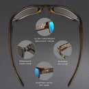 KastKing Skidaway Polarized Sport Sunglasses for Men and Women,Ideal for Driving Fishing Cycling and Running,UV Protection
