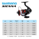 SHIMANO SIENNA Spinning Fishing Reel Original 2000 2500 3000 4000 Seawater Freshwater