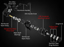 KastKing Zephyr Light Weight Spinning Fishing Reel 7+1Ball Bearings 10 kg Drag Carbon Fiber Drag for Bass Saltwater Fishing Coil