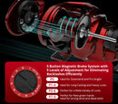 KastKing Spartacus II Ultra Smooth Baitcasting Reel 8KG Max Drag 7+1 Ball Bearings 7.2:1 High Speed Gear Ratio Fishing Coil