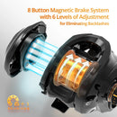 KastKing Zephyr Bait Finesse System BFS Baitcasting Fishing Reel  4.5KG 7 Ball Bearings 7.2:1 Gear Ratio Carbon Fishing Coil