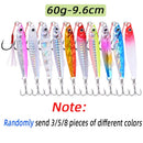 3/5/8pcs Metal Jig Fishing lure Set 7g 10g 14g 21g 28g 40g Sea Shore Casting Jigging lures Jigs Spoon Saltwater Artificial Bait