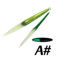 TL 60g80g100g200g300g400g500g720g Deep Sea Metal Jig Fishing Jigbait Spoon Baits Jig Lure Pencil Fast Sinking Fishing Tackle