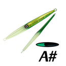 TL 60g80g100g200g300g400g500g720g Deep Sea Metal Jig Fishing Jigbait Spoon Baits Jig Lure Pencil Fast Sinking Fishing Tackle