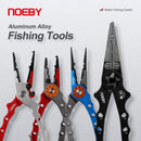 NOEBY Stainless Steel Fishing Pliers Multifunctional Split Ring Remove Hooks Tool Cutting Line Pliers for Sea Fishing Tackles