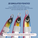 TOLU NEW Slow Sinking Metal Jig 5 Colors 3D Eyes 60g-200g Long Casting Slow Sinking Fall Jigs Saltwater Deepsea Fishing Lure