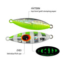 TOLU Slow Bee Slow pitch jig 30g 40g 60g 80g 100g 120g Shore Casting Jigging Spoon Lure Glow Saltwater Fishing Lure WIth Hook
