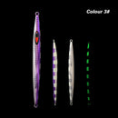 TOLU 150g-500g Fast Sinking Jigging Fishing Lure Laser Paper Coating Luminous Jig Lure Sea Fishing Trolling Jigging