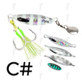 TOLU 2024 Spin Tail Metal Jig Fishing Lure 20g 30g 40g 60g Spinner Shad Metal Vib Casting Shore Jig Bait Copper Blade Spoon Bass
