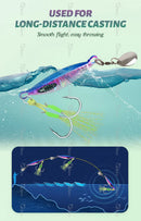 TOLU 2024 Spin Tail Metal Jig Fishing Lure 20g 30g 40g 60g Spinner Shad Metal Vib Casting Shore Jig Bait Copper Blade Spoon Bass