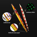 TOLU 150g-500g Fast Sinking Jigging Fishing Lure Laser Paper Coating Luminous Jig Lure Sea Fishing Trolling Jigging