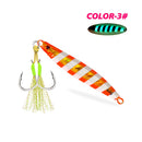 TOLU New 30g/40g/60g/80g Fast Sinking Jigging Fishing Lure Laser Paper Coating Luminous Jig Lure Sea Fishing Trolling Jigging
