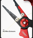NOEBY Stainless Steel Fishing Pliers Multifunctional Split Ring Remove Hooks Tool Cutting Line Pliers for Sea Fishing Tackles