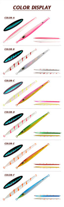 TOLU NEW Fast Sinking Metal Jig 130g150g180g200g250g300g400g Long Casting Fast Sinking Fall Jigs Saltwater Deepsea Fishing Lure