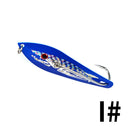 TOLU Big Spoon lure 10/13/16.5/18.1cm Fishing Shaped Metal Sequin Bait Deep Sea Fishing Trolling Boat Jig Lure Trout Bass