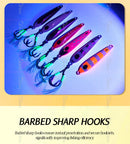 TOLU 2024 New 40g 60g 80g 100g Flat Slow Sinking Hard Metal Jigs Japan Laser Skin Tuna Fishing Jig Lure Saltwater With Hooks