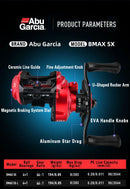 Abu Garcia BMAX SX baitcasting reel 4+1BB 6.4 ratio Long casting Fishing Reel