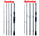 FLENHAI Spinning Baitcasting Travel Carbon Mini Fishing Rods 1.8~2.4m Casting Weight 5-30g M Fast Lure Goods For PHISHGER Pole