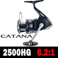 SHIMANO CATANA Spinning Fishing Reel 3+1BB Metal Spool G-Free Body and Propulsion Line Management System