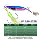 TOLU 2024 Spin Tail Metal Jig Fishing Lure 20g 30g 40g 60g Spinner Shad Metal Vib Casting Shore Jig Bait Copper Blade Spoon Bass