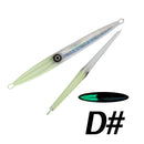 TL 60g80g100g200g300g400g500g720g Deep Sea Metal Jig Fishing Jigbait Spoon Baits Jig Lure Pencil Fast Sinking Fishing Tackle