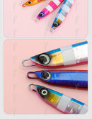 TOLU NEW Slow Sinking Metal Jig 5 Colors 3D Eyes 60g-200g Long Casting Slow Sinking Fall Jigs Saltwater Deepsea Fishing Lure