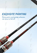 TOLU  Double Tips New Shadow Fishing Rod Spinning/Casting 1.8/2.1/2.4M 2 Sections M/ML Lure Weight 4-28g For Carp Bass Fishing