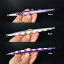 TOLU 150g-500g Fast Sinking Jigging Fishing Lure Laser Paper Coating Luminous Jig Lure Sea Fishing Trolling Jigging