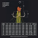 TOLU 10Pcs Metal Jig Tail Assist Hooks 13-22