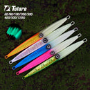 TL 60g80g100g200g300g400g500g720g Deep Sea Metal Jig Fishing Jigbait Spoon Baits Jig Lure Pencil Fast Sinking Fishing Tackle