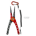 NOEBY Stainless Steel Fishing Pliers Multifunctional Split Ring Remove Hooks Tool Cutting Line Pliers for Sea Fishing Tackles