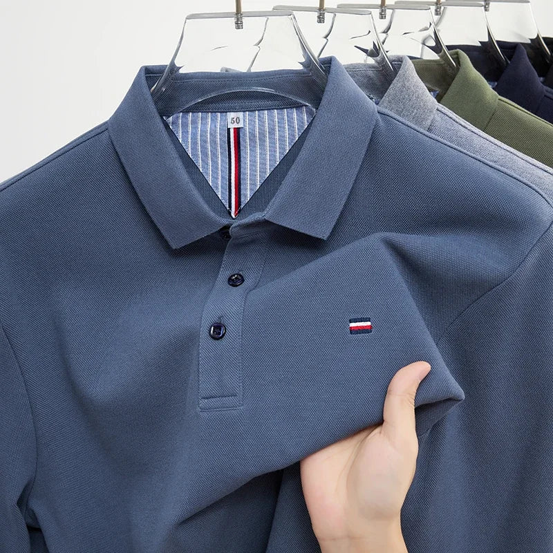 Sant'Elite Casual Long Sleeve Polo Shirt