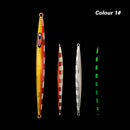 TOLU 150g-500g Fast Sinking Jigging Fishing Lure Laser Paper Coating Luminous Jig Lure Sea Fishing Trolling Jigging