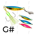 TOLU 2024 Spin Tail Metal Jig Fishing Lure 20g 30g 40g 60g Spinner Shad Metal Vib Casting Shore Jig Bait Copper Blade Spoon Bass