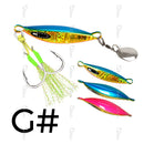 TOLU 2024 Spin Tail Metal Jig Fishing Lure 20g 30g 40g 60g Spinner Shad Metal Vib Casting Shore Jig Bait Copper Blade Spoon Bass