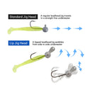 2025 NEW Design Jig Head Hook With Metal Lip 3.5g/5g/7g/10g 10pcs/pack Enhanced Bait Action for Bass And Soft Worm Fishing