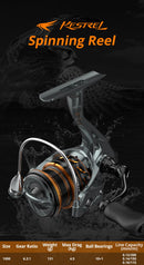 KastKing Kestrel Spin Finesse System Spinning Reel 4.5KG Max Drag 10BB+1RB 6.2:1 Gear Ratio 131g Weight Fishing Reel