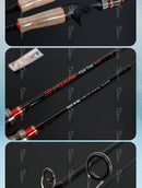 TOLU  Double Tips New Shadow Fishing Rod Spinning/Casting 1.8/2.1/2.4M 2 Sections M/ML Lure Weight 4-28g For Carp Bass Fishing