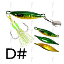 TOLU 2024 Spin Tail Metal Jig Fishing Lure 20g 30g 40g 60g Spinner Shad Metal Vib Casting Shore Jig Bait Copper Blade Spoon Bass
