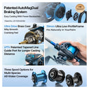KastKing Spartacus III Long Cast Baitcasting Reel 11+1 Ball Bearings 7.2:1 Gear Ratio Reel 3 Spool for Multiple Fish Species