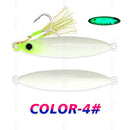 TOLU New 30g/40g/60g/80g Fast Sinking Jigging Fishing Lure Laser Paper Coating Luminous Jig Lure Sea Fishing Trolling Jigging