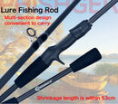 FLENHAI Spinning Baitcasting Travel Carbon Mini Fishing Rods 1.8~2.4m Casting Weight 5-30g M Fast Lure Goods For PHISHGER Pole