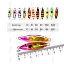 TOLU Slow Bee Slow pitch jig 30g 40g 60g 80g 100g 120g Shore Casting Jigging Spoon Lure Glow Saltwater Fishing Lure WIth Hook