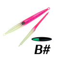 TL 60g80g100g200g300g400g500g720g Deep Sea Metal Jig Fishing Jigbait Spoon Baits Jig Lure Pencil Fast Sinking Fishing Tackle