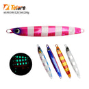 TOLU NEW Slow Sinking Metal Jig 5 Colors 3D Eyes 60g-200g Long Casting Slow Sinking Fall Jigs Saltwater Deepsea Fishing Lure