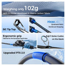 KastKing Spartacus III Rod 102g Carbon Spinning Casting Fishing Rod Lure Weight FUJI F+SIC Guide Rings 1.98/2.13/2.28/2.43m Rods