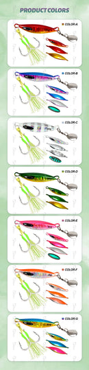 TOLU 2024 Spin Tail Metal Jig Fishing Lure 20g 30g 40g 60g Spinner Shad Metal Vib Casting Shore Jig Bait Copper Blade Spoon Bass
