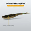 61pcs/set Artificial Lure Hook Fork Tail Wobbler Bait Hook Gear Tools with Storage Box Soft Lightweight Outdoor Fishing Tackle