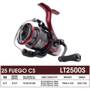 2025 Original DAIWA Fishing Spinning Reel FUEGO CS LT 1000-6000 Fishing Reels 5KG/10KG/12KG Power 5.3:1/6.2:1 Seawater Reels